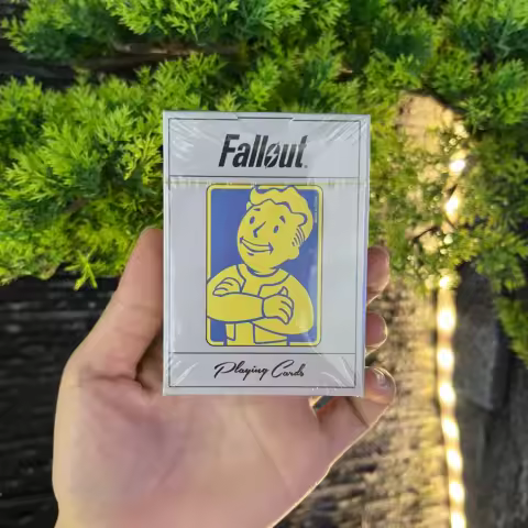 Fallout Playing Cards Deck with Vault Boy Art Iconic Post Apocalyptic Design for Gamers Fans Durable Cardstock Classic Gameplay