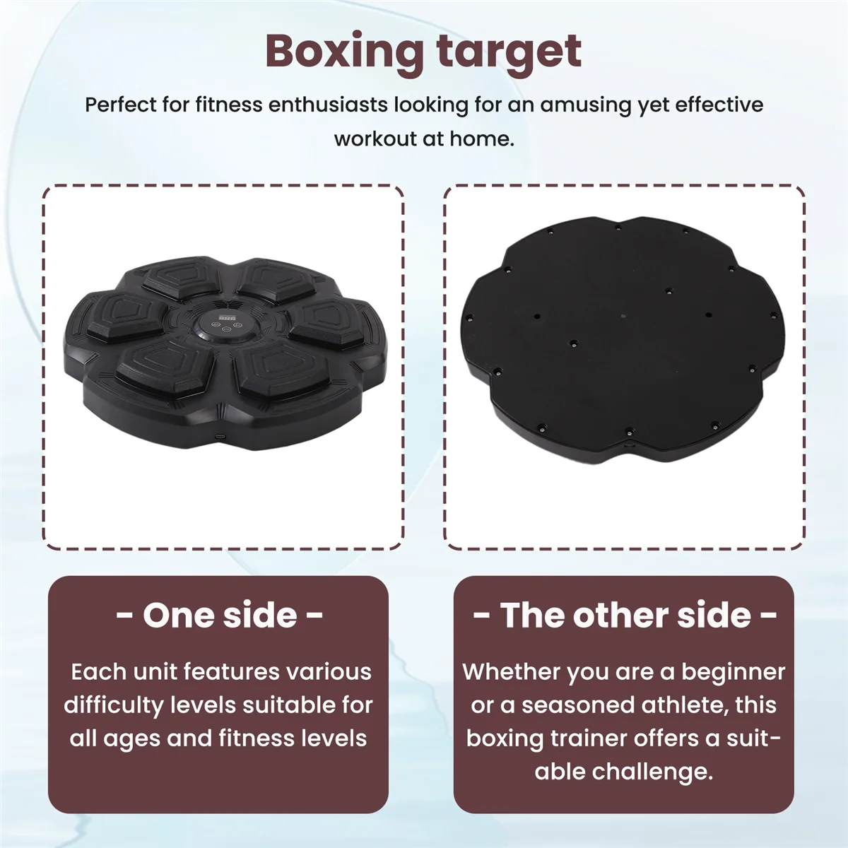 Music Boxing Machine Boxing Training Smart Boxing Game for Kids Adults Home Exercise Equipment Black