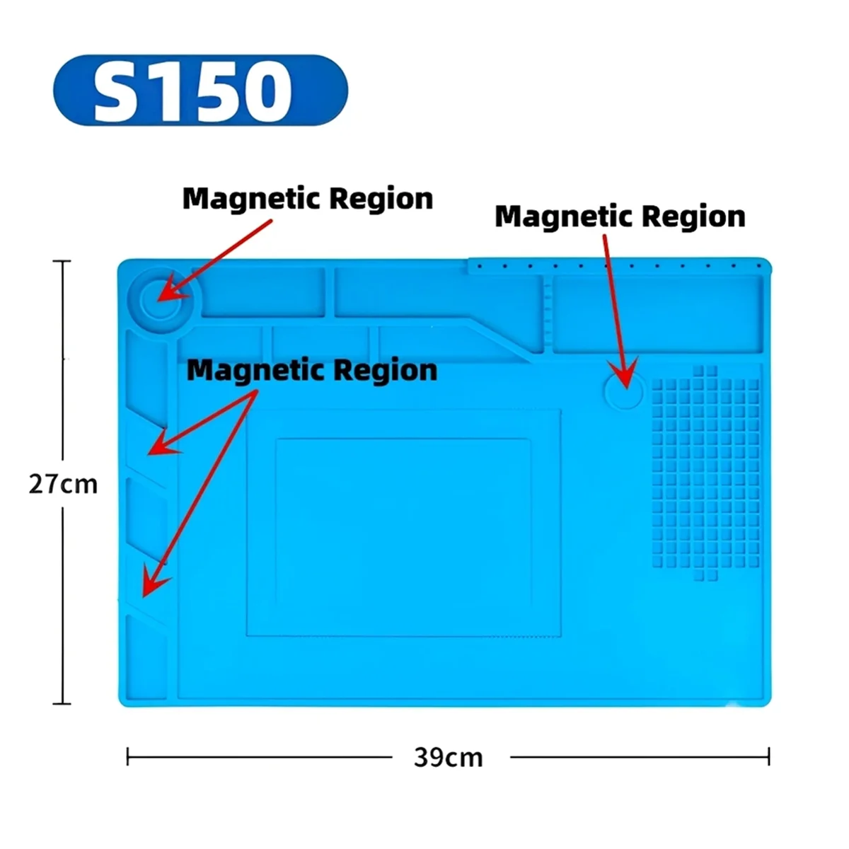 ABJZ ESD العزل الحراري لحام حصيرة الكمبيوتر الهاتف مجموعة أدوات إصلاح سيليكون لوحة إصلاح صيانة مقاومة للحرارة 39X27 سنتيمتر
