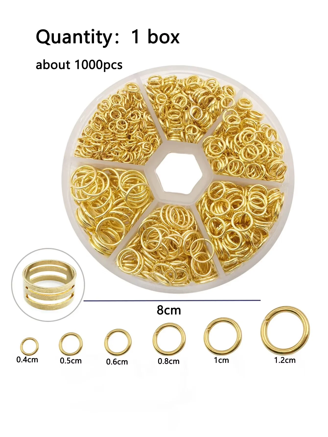 Campuran 6 Ukuran Cincin Lompa - Jump Ring Assorted ulasan dan harga