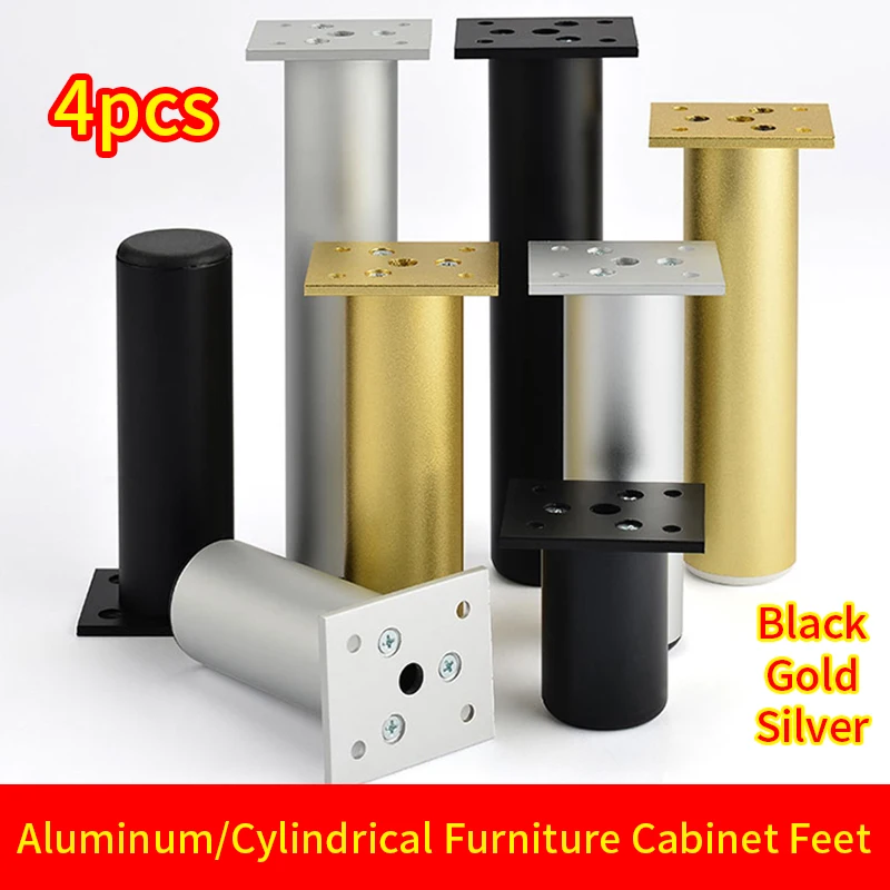 Aluminum Kitchen Cabinet Feet Furniture Feet Support Column Bed Feet Cabinet Feet Adjustable TV Cabinet Legs Bathroom