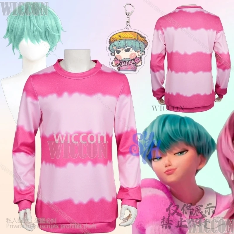 Saja Boys Baby аниме одежда Kpop демон косплей свободный свитшот с круглым вырезом рукав Kawaii Y2k униформа парик Хэллоуин карнавал Cos