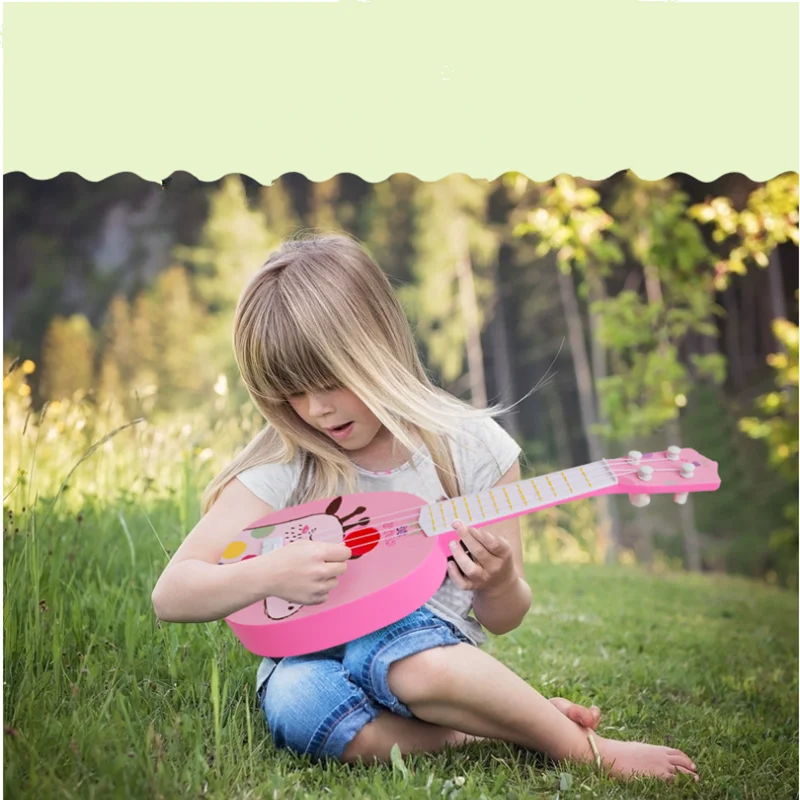 

1 шт., 36 см, мини-гитара, детский имитация музыкального инструмента, гавайская гитара, подарок, возможна игра, раннее образование, просветление, музыкальный плеер