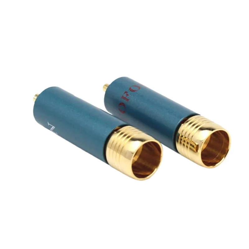 Enchufe RCA de Latón chapado en oro, Conector de línea de señal RCA, adaptador de Terminal AV, 4 piezas