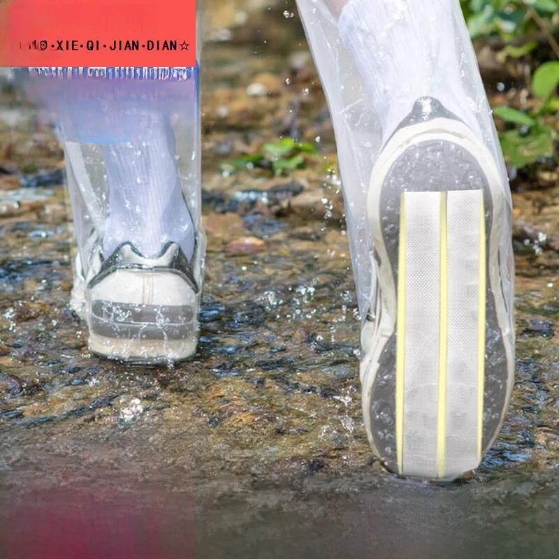 bottes-de-pluie-longues-antiderapantes-couvre-chaussures-jetables-impermeables-epaissis-pour-les-jours-de-pluie-resistantes-a-l'usure-pour-adultes-et-enfants