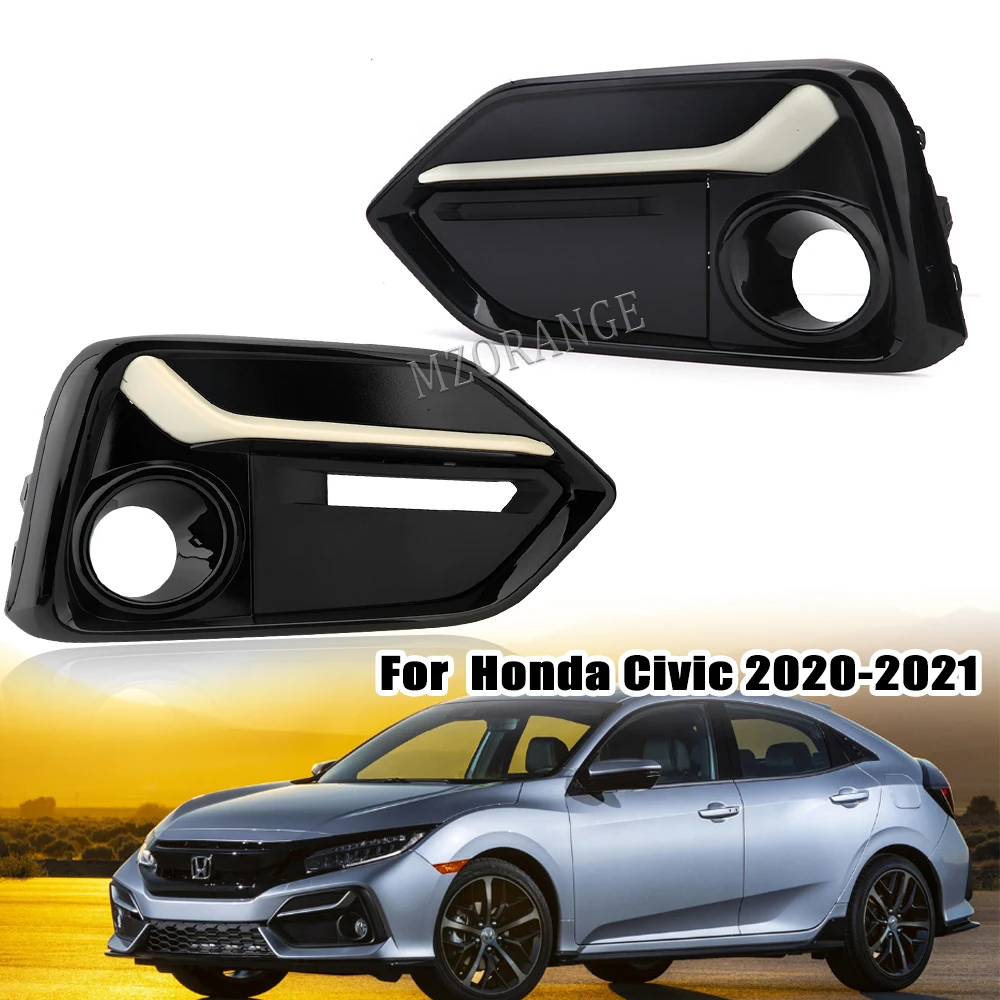 Fog Lamp Light Trim Frame Shell For Honda Civic Hatchback Models 2016-2021 71113-TGG-A50 Front Bumper Foglamp cars accessories