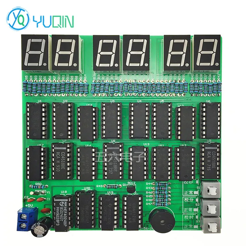 Multifunctional Digital Clock Electronic DIY Kit Digital Circuit Teaching Experiment Welding Assembly Loose Parts