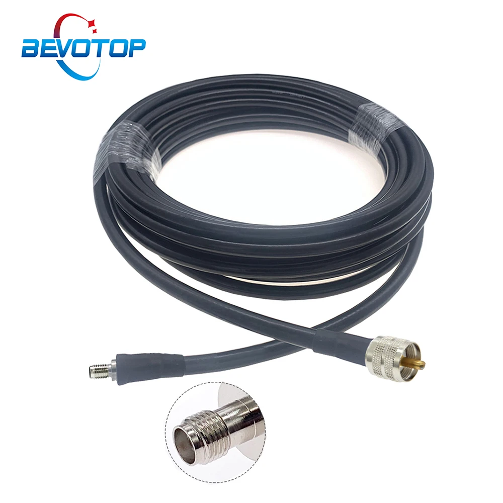 PL259 UHF Male to SMA Female Low Loss LMR400 Cable 50 Ohm RF Coaxial Pigtail WIFI Radio Antenna Extension Cord Jumper 50CM-30M