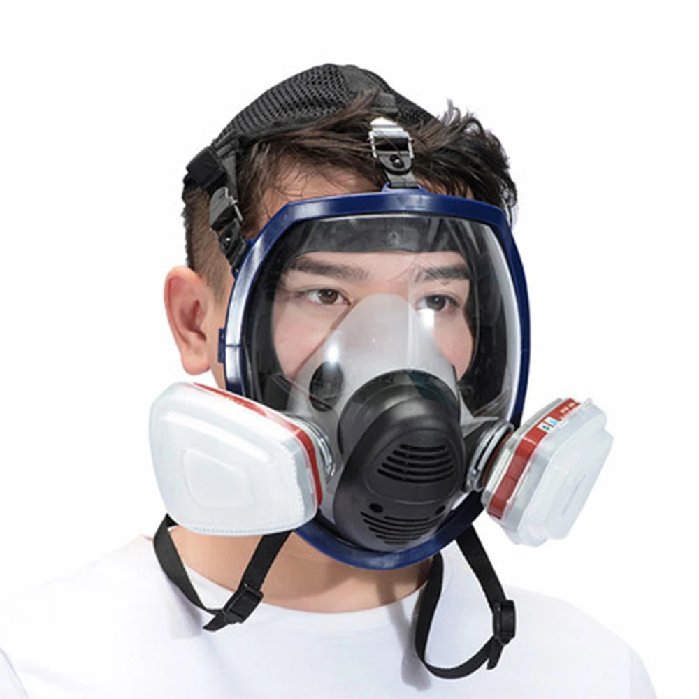 15/17 in 1 Chemical Gas Mask 6800 Dustproof Respirator Anti-Fog Full Face Filter 6001 Welding Spray Paint Pesticide