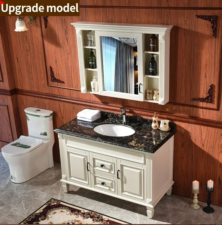 الرف المنظم الحمام الغرور خزانة مرآة أدراج التخزين توفير المساحة اكسسوارات الحمام المرحاض موبليس بانو الأثاث