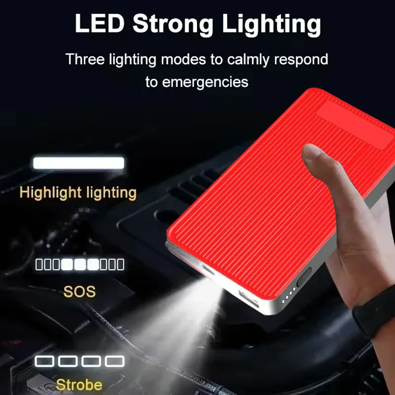 GKFLY Car Jump Starter 2000A/3000A Peak Power Bank 12V Car Booster Auto Emergency Starting Device Jump Start for Petrol Diesel