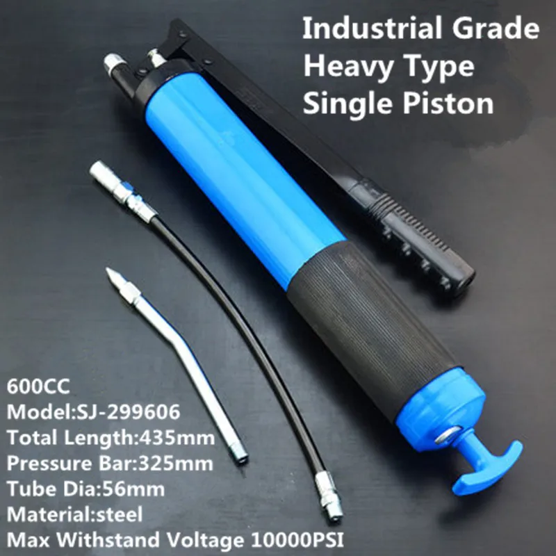 

1PC Professional Heavy Type Manual Single / Double Pressure Bar Grease Gun For Truck Excavator