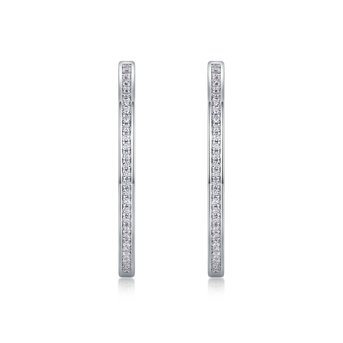 

Born Female Master Luxury Fashion Diamond Earrings Stud Inlaid With Mosan Diamond Silver Jewelry