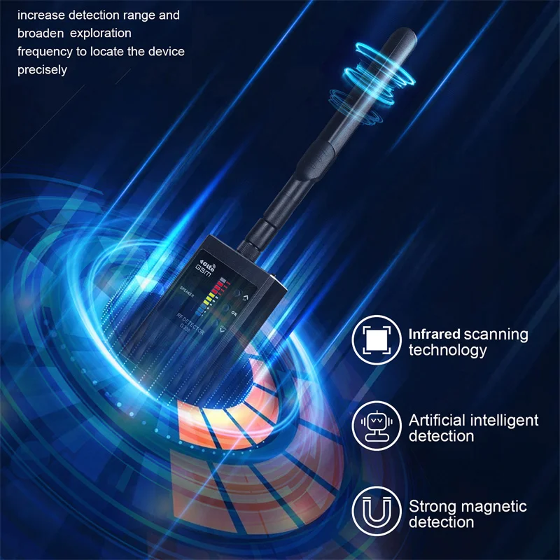 Detector de sinal sem fio anti-espionagem câmera, Anti-posicionamento anti-posicionamento infravermelho câmera detecção instrumento, G338