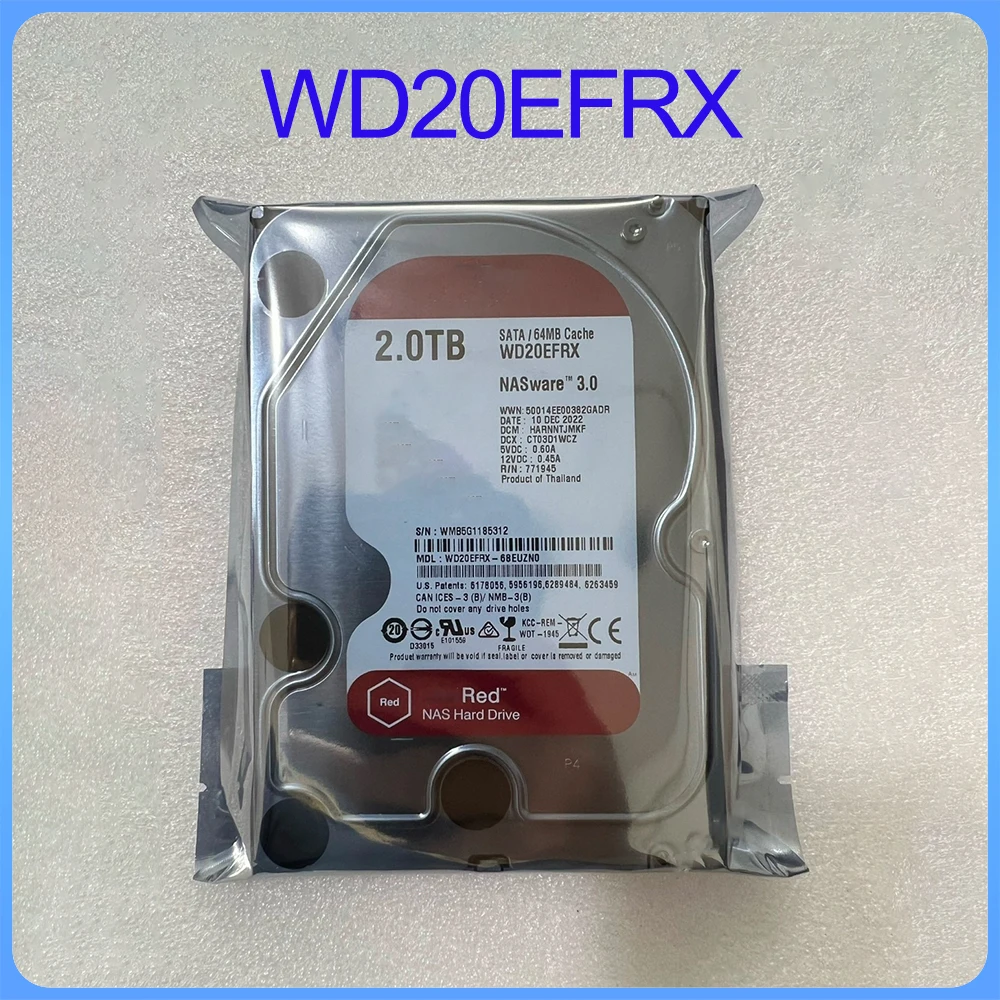 For WD10EFRX 1T WD20EFRX 2T WD40EFRX 4T WD60EFRX WD60EFAX 6T WD80EFAX 8T SATA 3.5