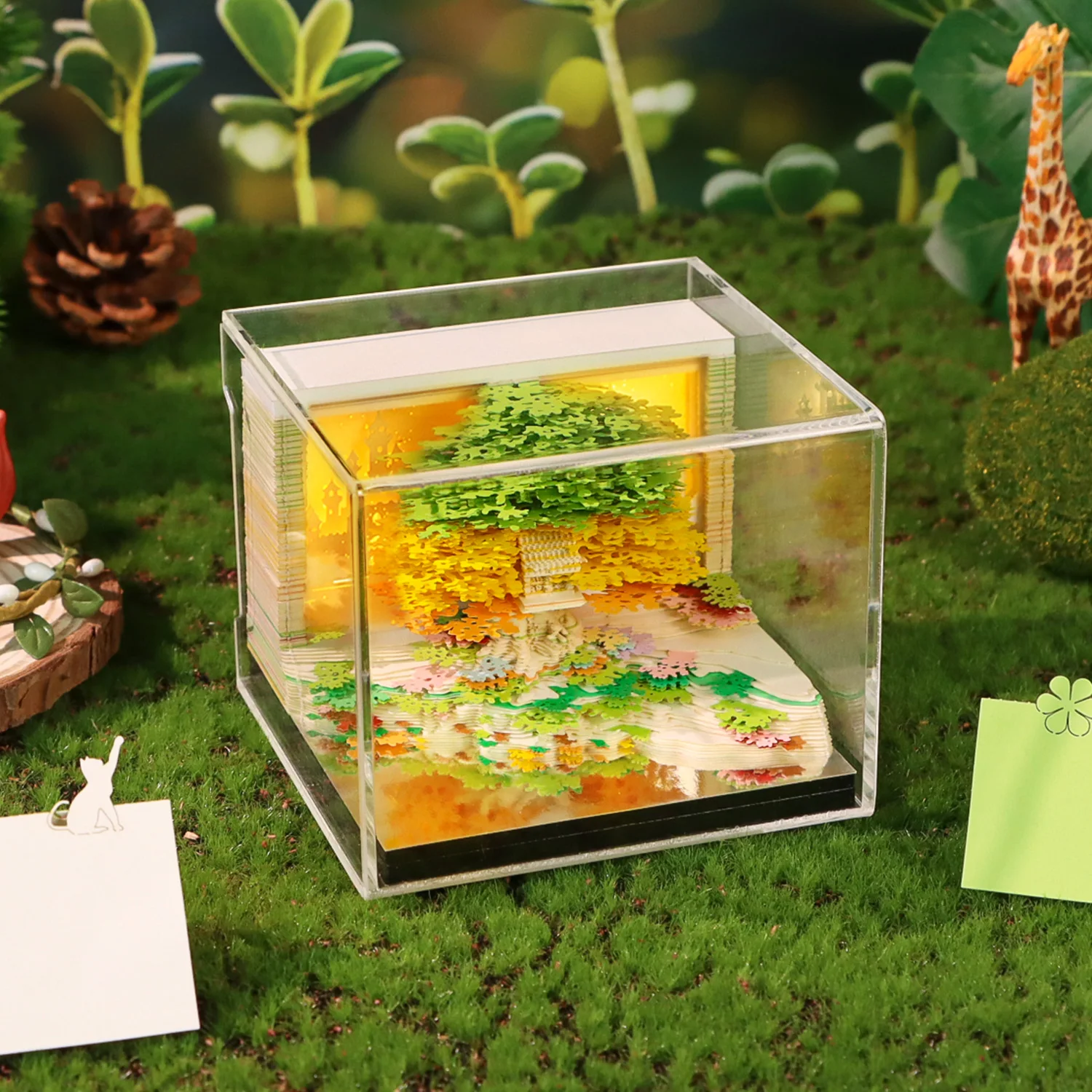 

Promotional Paper Cut Stationary Sticky Notes Custom Notepad Memo Pads Sticky Notes With logo Printed and 3d Model Hidden