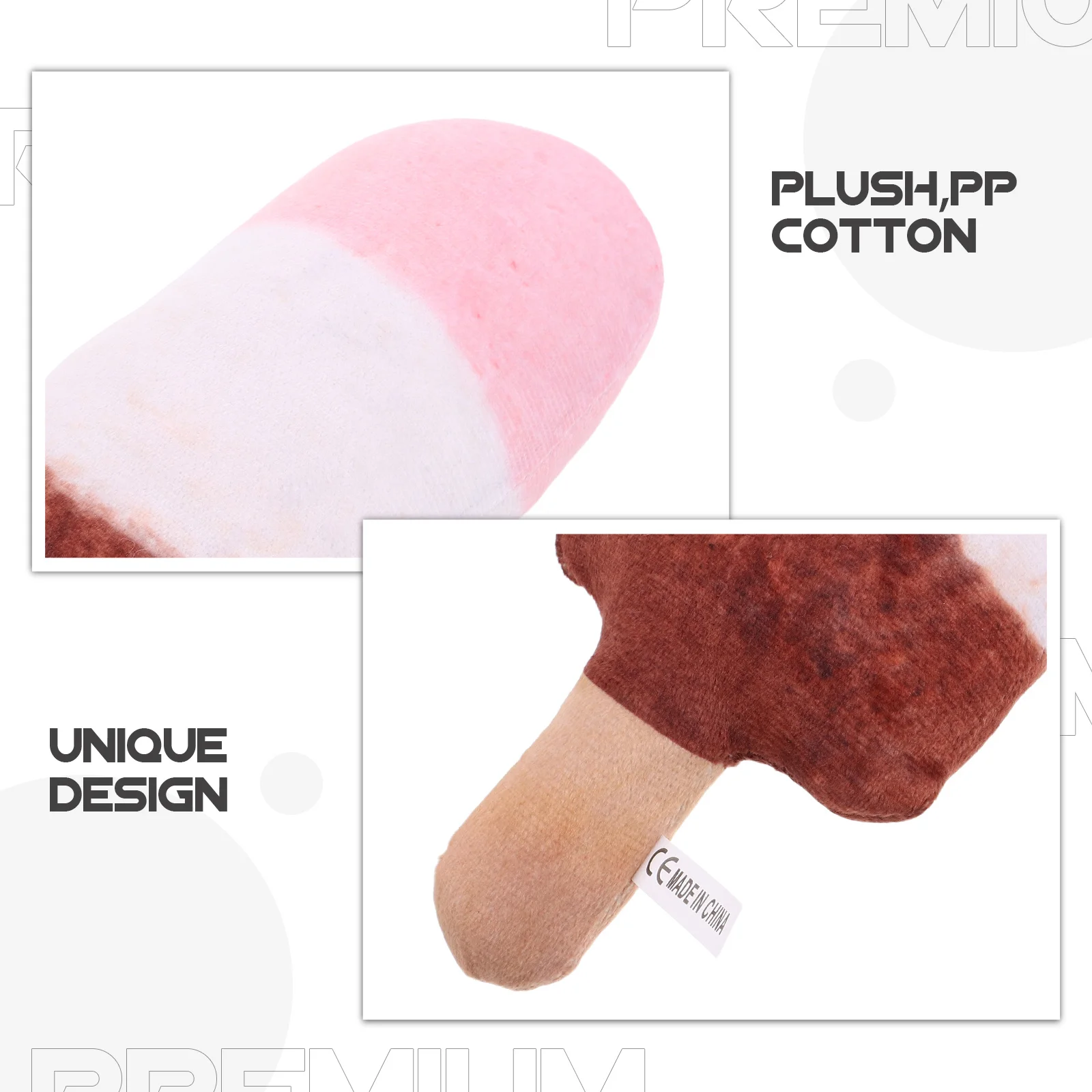 وسادة آيس كريم واقعية وسادة رمي زخرفية لطيفة لغرفة المعيشة وغرفة النوم نافذة عرض منتج ديكور منزلي ممتع