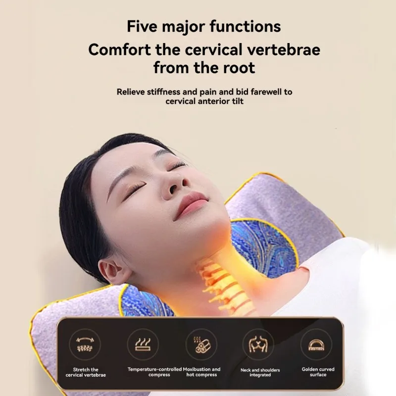 

Intelligent Timing Deep Heat Therapy Red Light Penetration Mugwort Pillow For Neck Care
