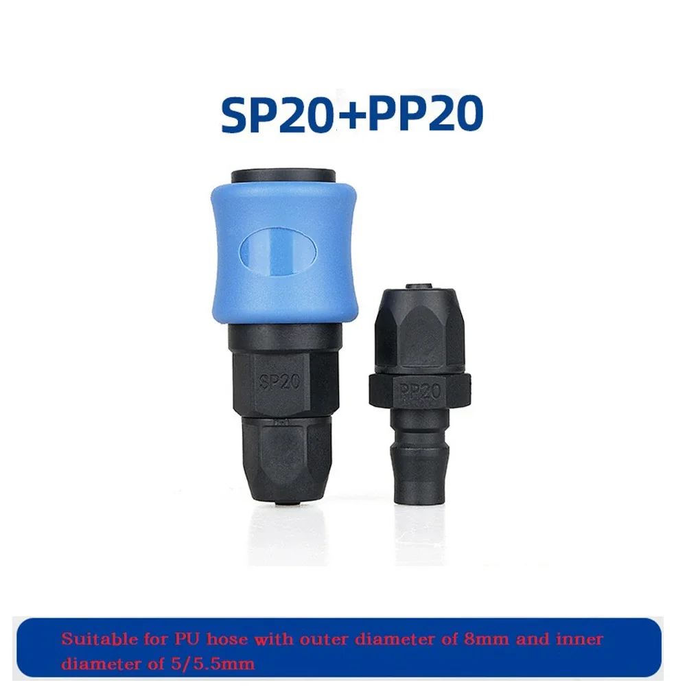 C-Type Self-locking Quick Connectors Kit Compressor Pneumatic Fittings 8/10/12mm Air Compressor Air Pump Pipe Joint Male Female