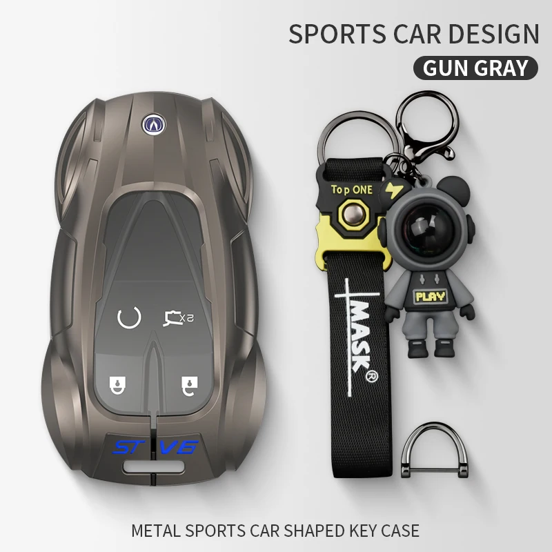 For Changan Automobile Key Case 2021-2025 UNI-T Light Luxury Zinc Alloy Key Shell Car Remote Control Key Protective Cover