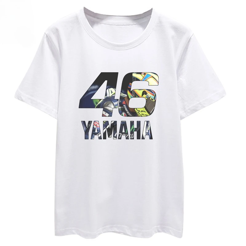 Ropa de carreras de motos Yamaha 46 Rossi MotoGP camiseta de manga corta 2025 nueva moda de verano para hombres y mujeres medias mangas