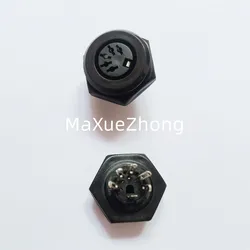 Original new 100% 5-core socket new black white connector plug in DIN female beauty and hairdressing instrument