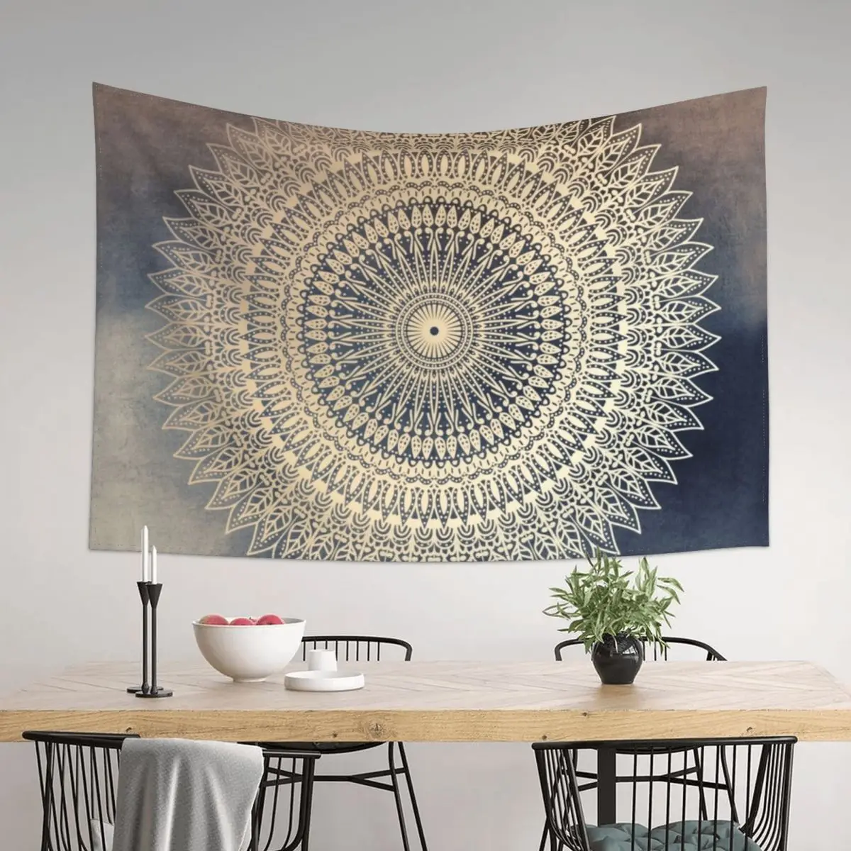 

DESERT SUN MANDALA Tapestry Wall Decor Hanging Aesthetic Room Decoration Room Decorator Room Ornaments Tapestry