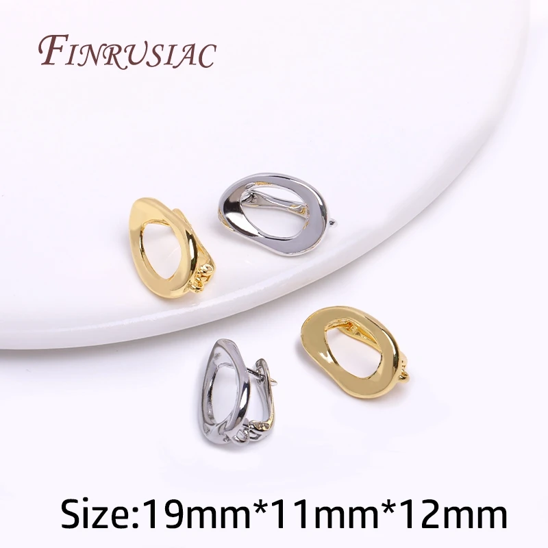 18K Gold Plated Earwires Fastener ตะขอต่างหู Clasps สําหรับผู้หญิงพู่/Pearl Drop ต่างหู DIY ต่างหูอุปกรณ์เสริม