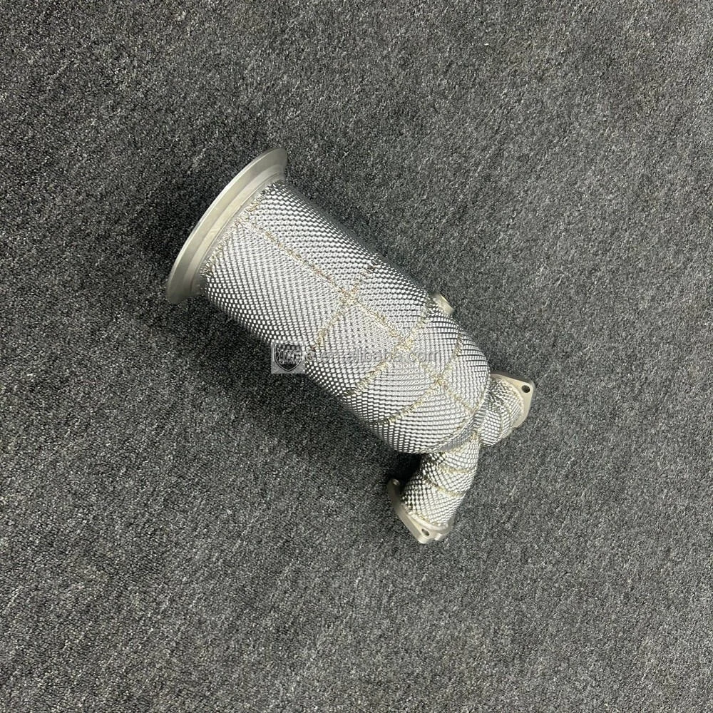 ACE Hochleistungs-Edelstahl-Downpipe mit Wärmeisolierung und 3-Wege-Katalysator für den neuen Audi SQ5 3.0T National V – Detail 7