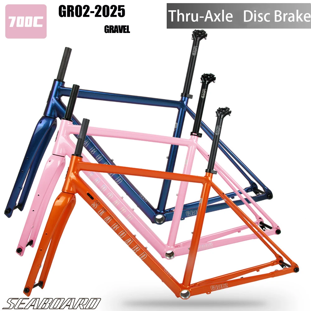 Seaboard GR02 Gravel Off-road Bicycle Frame 700C Disc Brake Thru
