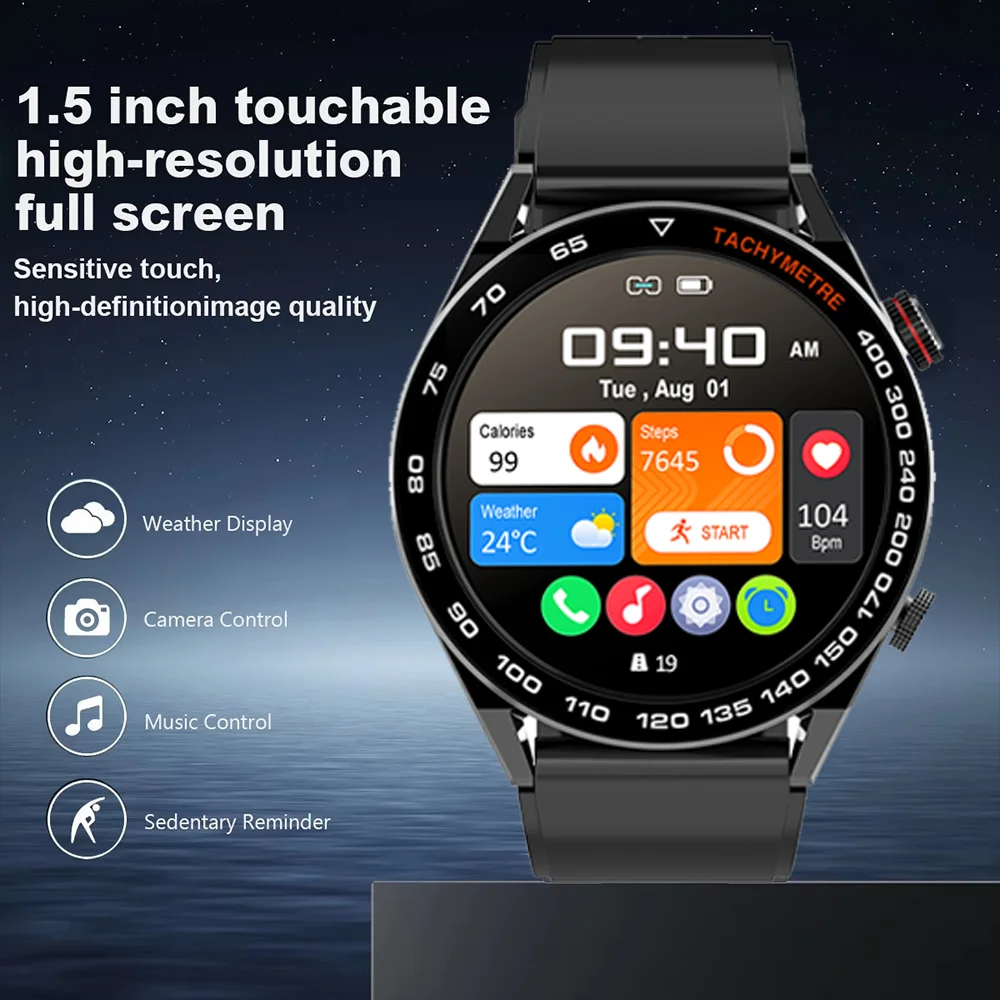 새로운 스마트 시계 남성 풀 터치 스크린 블루투스 통화 여성 Smartwatch 스포츠 활동 피트니스 방수 시계 안드로이드 iOS