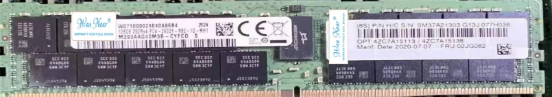

For M393AAG40M3B-CYFC0 DDR4 128G 2S2RX4 2933Y RDIMM