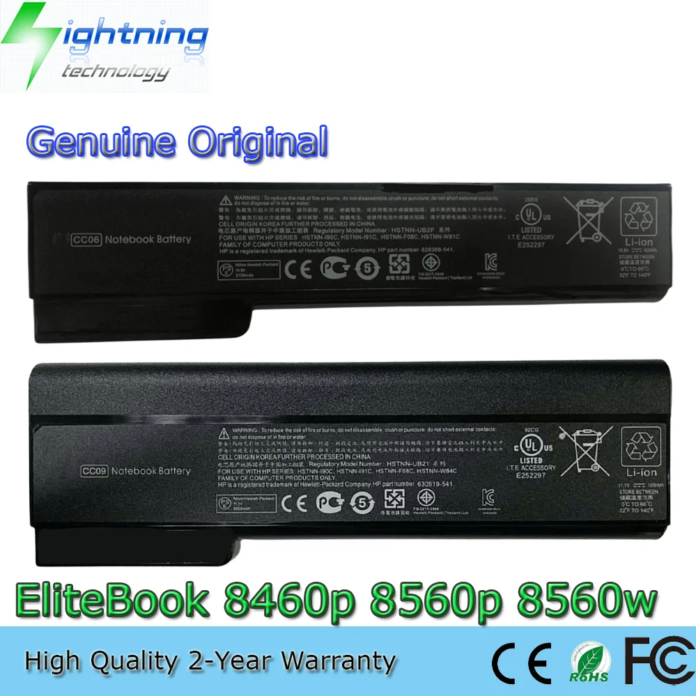 CC06 CC06XL CC09 CC09XL Original Battery For HP ProBook 6360b 6460b 6470b 6560b 6570b 8460w