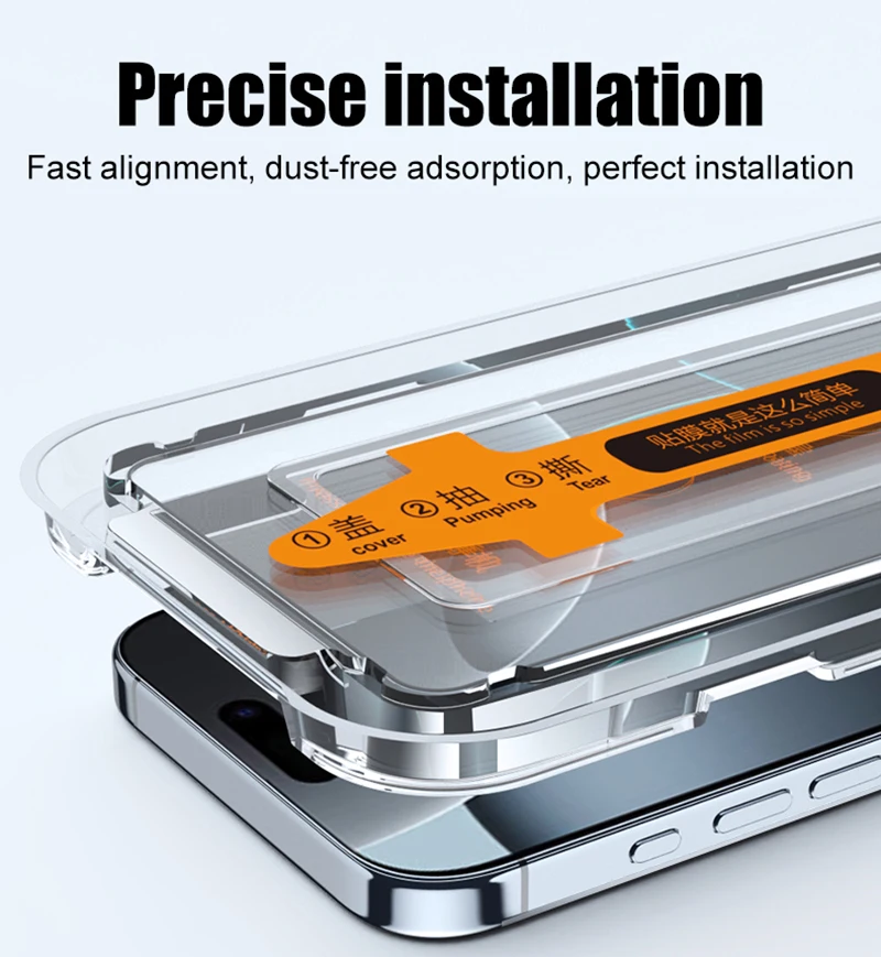 

5PCS for Nubia Z60S Z70 Ultra Z40S Z50S Pro Dust Free Easy Install Screen Protector Transparent Tempered Glass Film Removal Kit