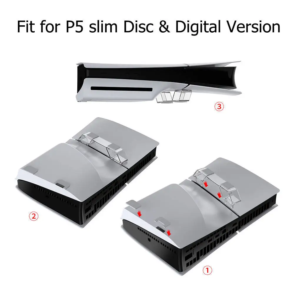 Ps5用の水平スタンド,省スペースデザイン,プレイステーション5アクセサリー,デジタルディスクゲームコンソールホルダー,スリムアクセサリー