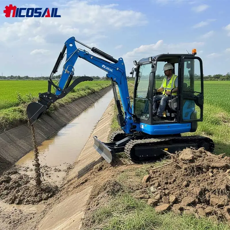 حفارة صغيرة مدمجة لعمليات بناء البستان المزرعة وتربية الحيوانات - مثالية للمساحات الضيقة #1