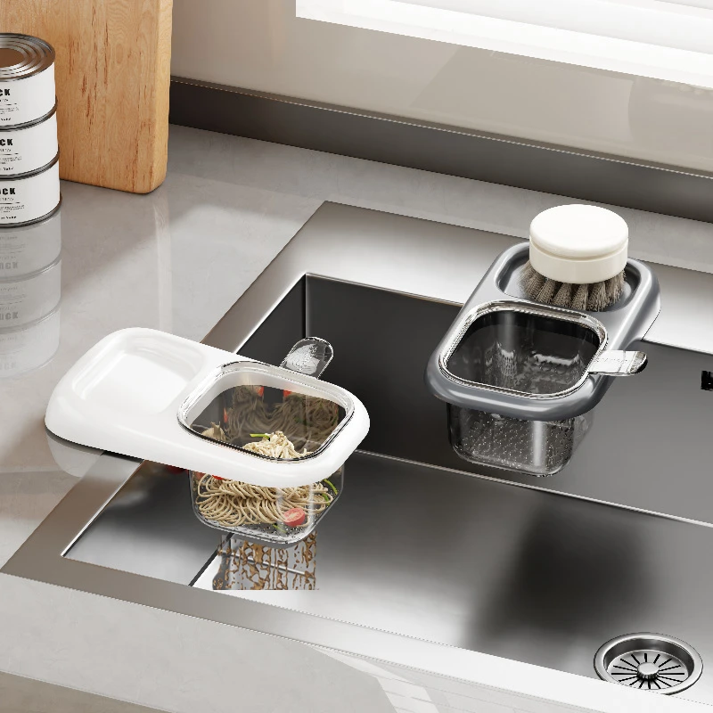 Sink Strainer Mesh Bag Hanging Strainer Basket Kitchen Sink Filter Rack Waste Garbage Net Shelf Garbage Bag Kitchen Gadge