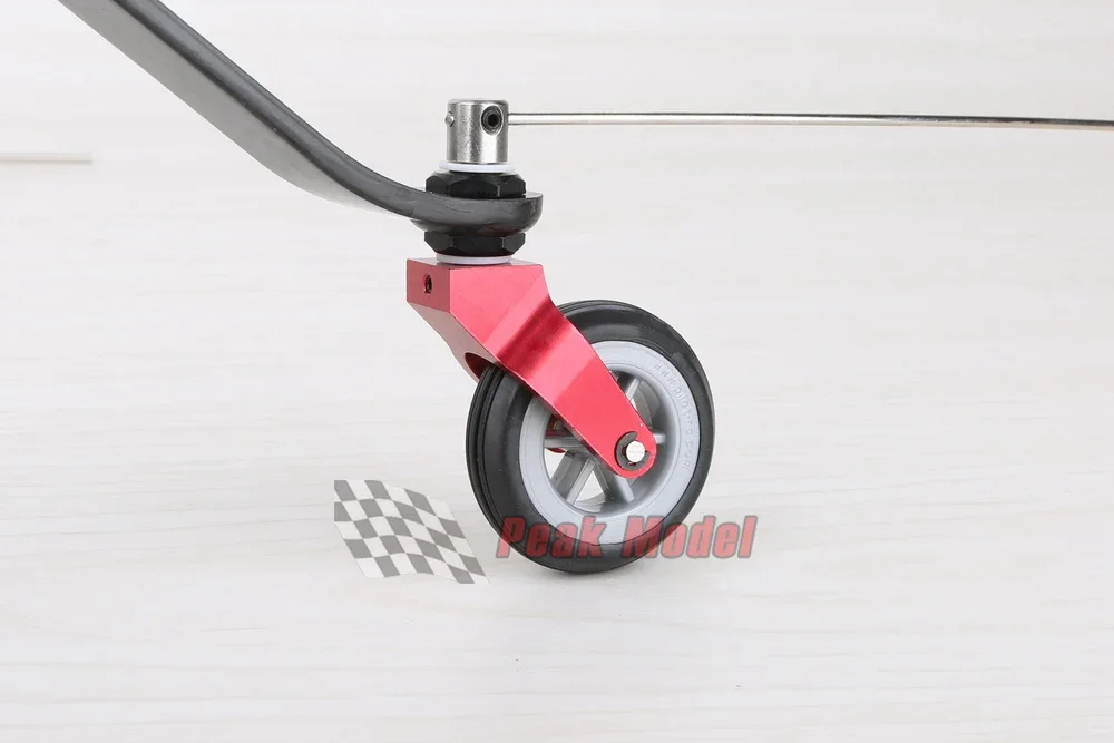 KUZA mais novo direção completa de fibra de carbono CNC liga roda traseira COMBO 4 tamanhos para 30CC ~ 220CC aeronave avião roda traseira de carbono