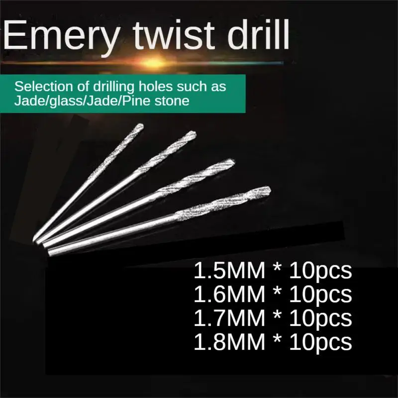 10 Stuks 1.5Mm/1.6Mm/1.7Mm/1.8Mm Hss Twist Boor Micro Boor Bits Metalen Hout Kunststof Aluminium Hss Twist Boren