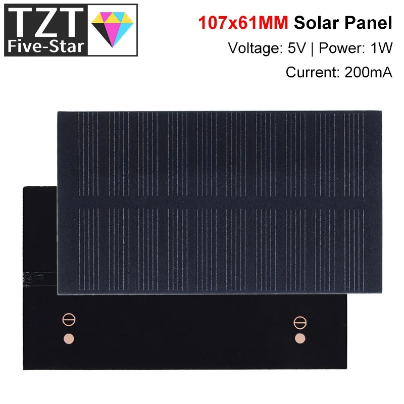 smart electronics Solar Panel 1W 5V electronic DIY Small Solar Panel for Cellular Phone Charger Home Light Toy etc Solar Cell