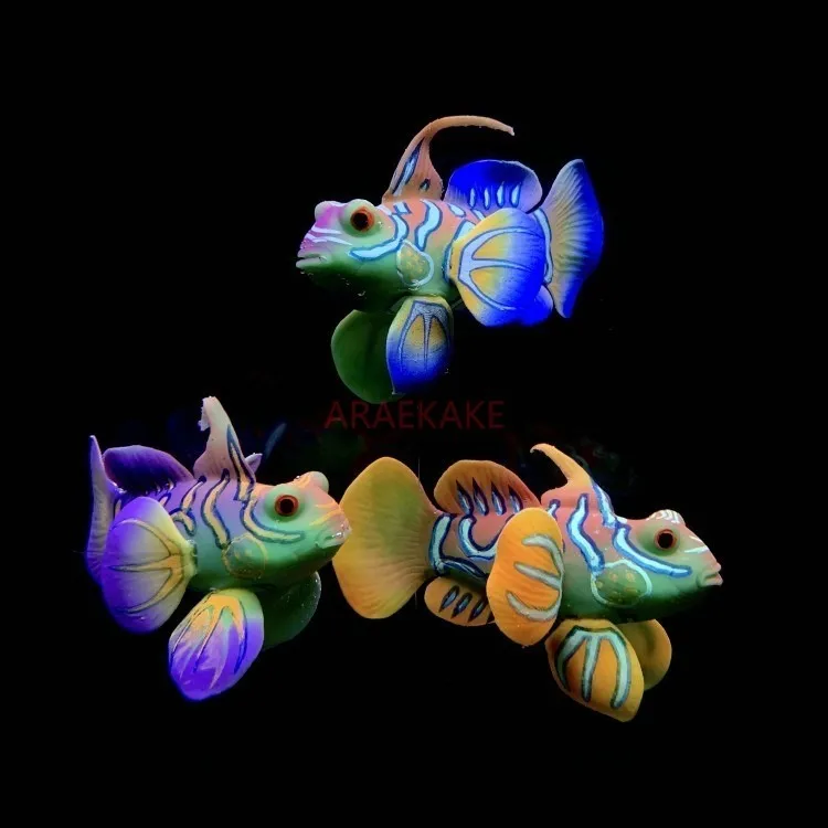 New fish tank landscaping simulation, colored fish, silicone aquarium decoration, fake fish, plastic software, ornamental fish s