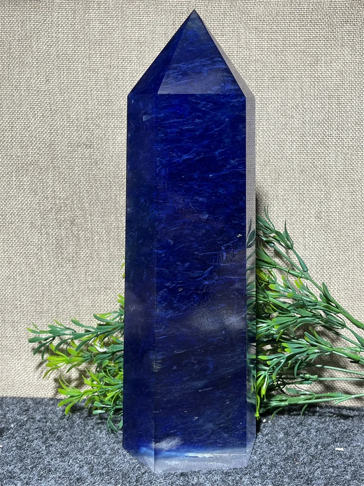 

Синий плавильный камень, башня, палочка, кристалл, Wicca, духовные драгоценные камни рейки, домашнее украшение, минералы для комнаты