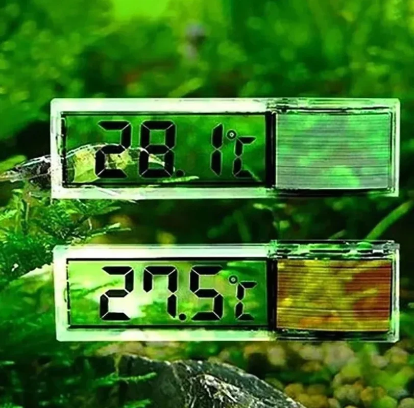 1pcs Aquarium Thermometer Electronic LCD Digital Fish Tank Temperature Measurement Fish Tank Temp Meter Aquarium Accessories