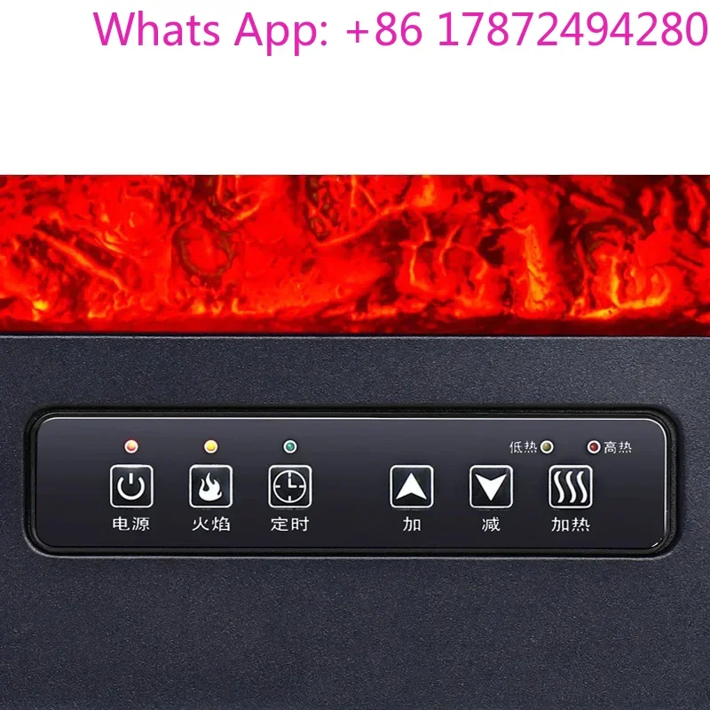 Black Electric Fireplace 2000W with Mantel Shelves, Remote Control, Timer, Replaceable Insert Heater for Bedroom