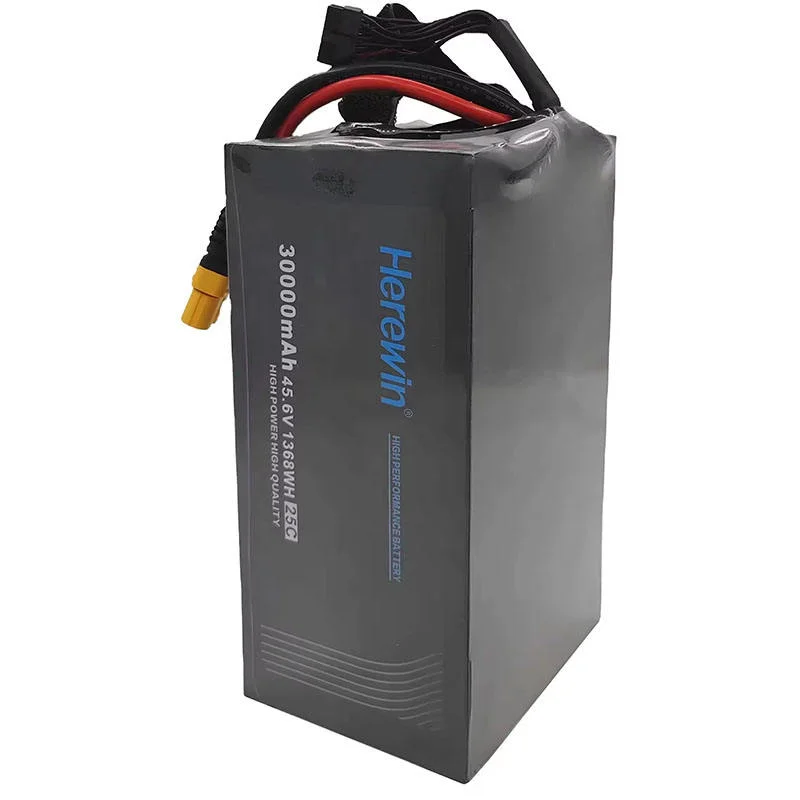 

Herewin 30000 мАч 45,6 В 25C 12S БПЛА Батарея для дрона для аэрофотосъемки Дрон Сельскохозяйственный дрон