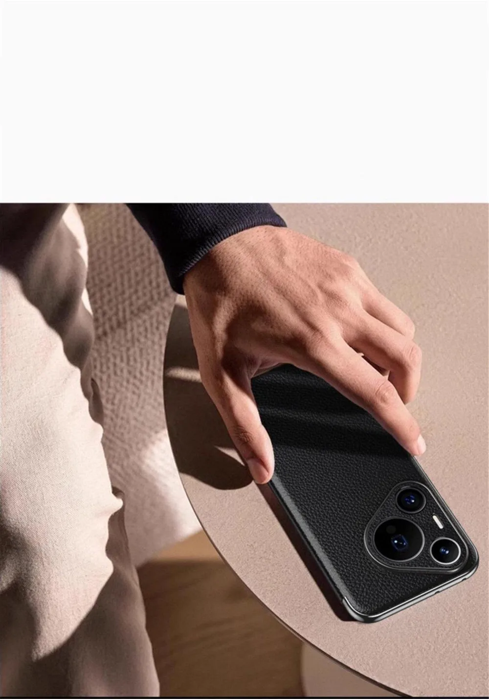 Huawei用本革フラップケース,ビジネスホルダー,Pura 70, Pro 70,ultra