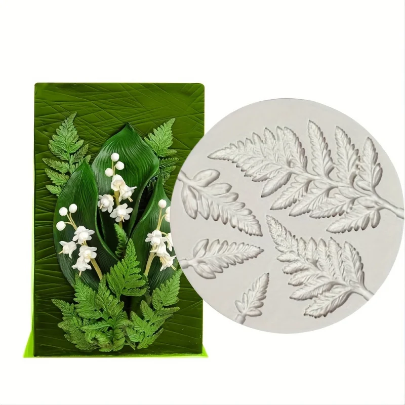 Elegant Leaf Design Silicone Mold for Candles, Aromatherapy, Clay & Resin Crafts - Versatile DIY Crafting Tool