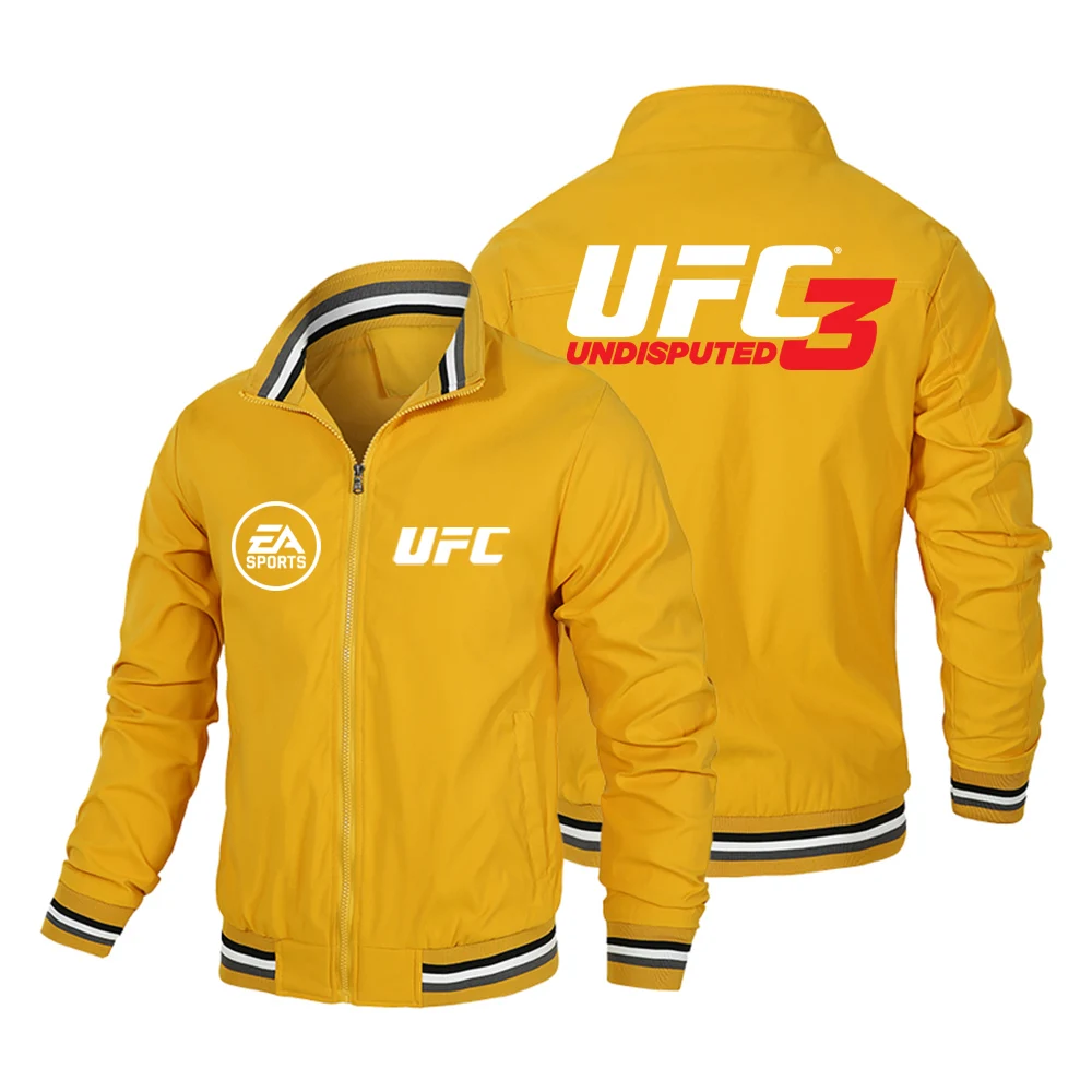 جديد UFC الرجال سترة الرجال جيب عادية الربيع والخريف UFC القتال المنافسة جاكيت زيبرا ملابس رياضية سترة السيارة في الهواء الطلق #1