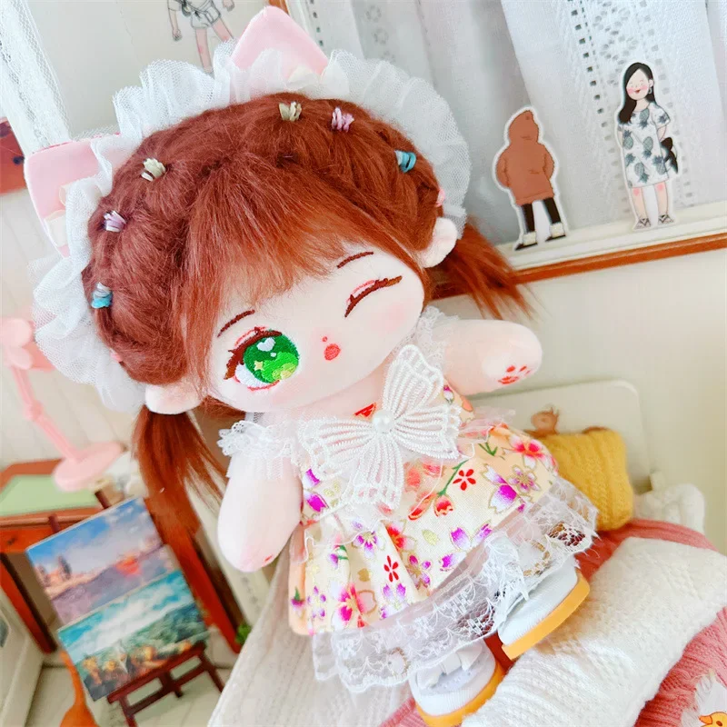 7.8inch IDol Doll Plush Cotton Star Dolls Kawaii Stuffed Baby Plushies No Attributes Dolls Toys Fans Collection Children Gifts