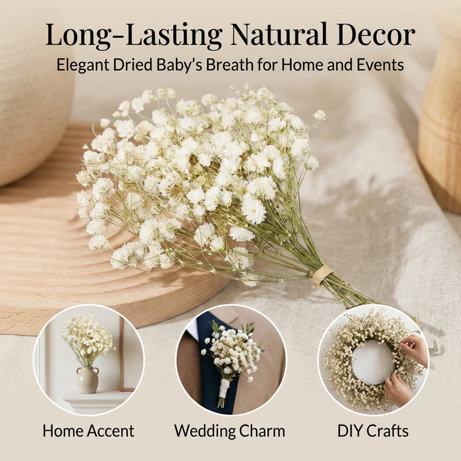 باقة زهور مصغرة محفوظة مع زهرة - مراجعة Dried Flower Bulk وسعره